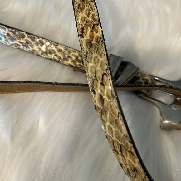 Genuine Vintage Snakeskin Belt by Apple Acc New York - Picture 11 of 12